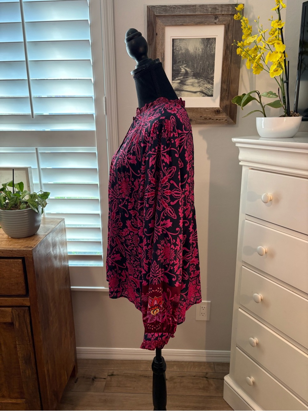 JOHNNY WAS (JADE) STEFFIE BLOUSE, XL - Picture 4 of 12